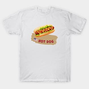 Hot dog | Traditional American cuisine T-Shirt